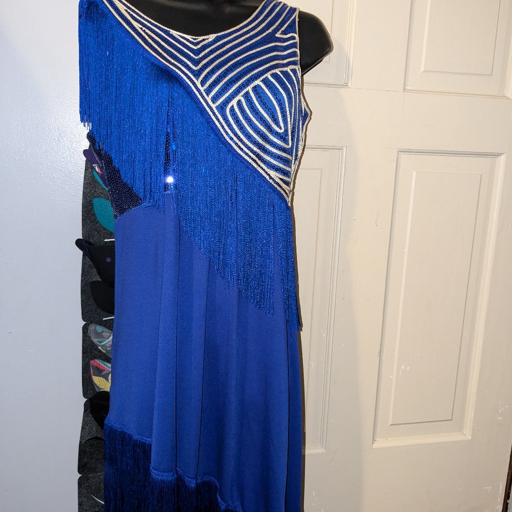Royal blue party dress